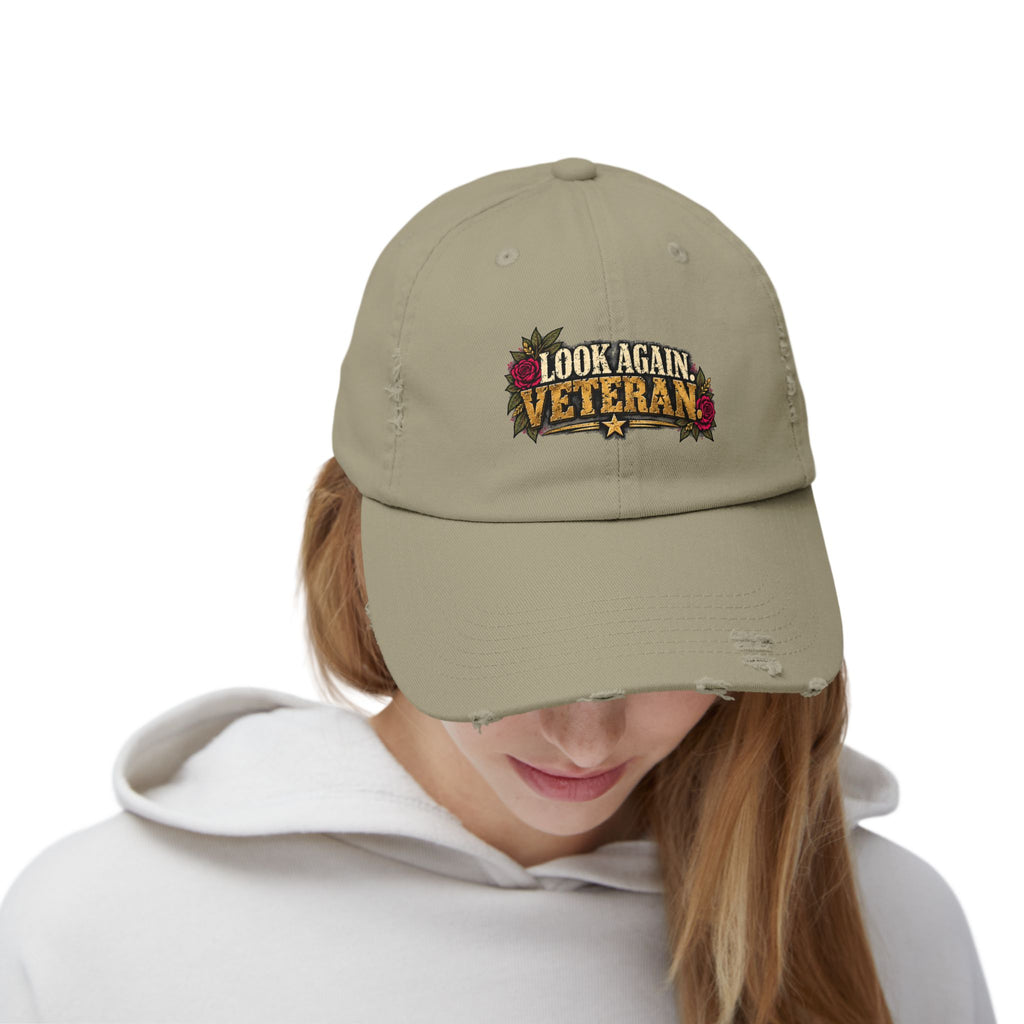 Look Again, Veteran | Distressed Veteran Cap