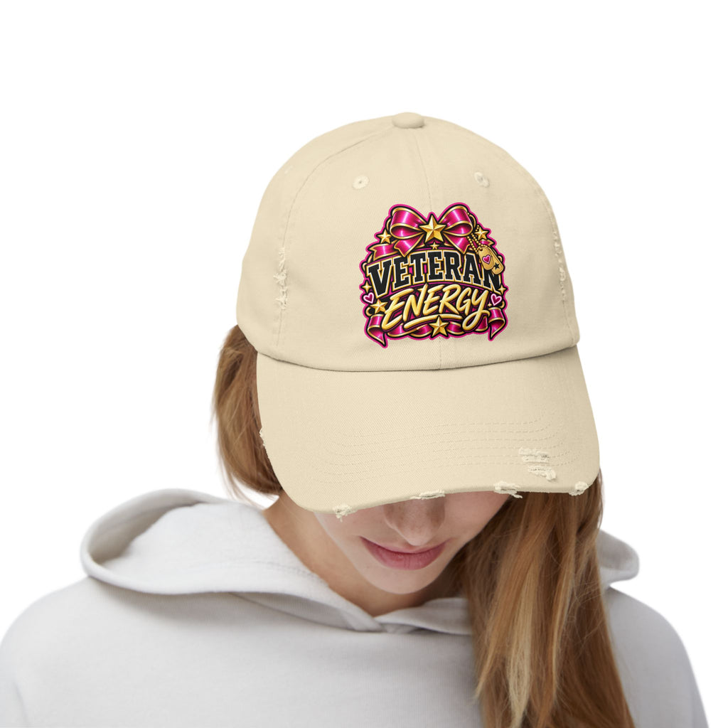Veteran Energy | Floral Distressed Cap