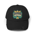 Woman Veteran | Teal Floral Distressed Cap