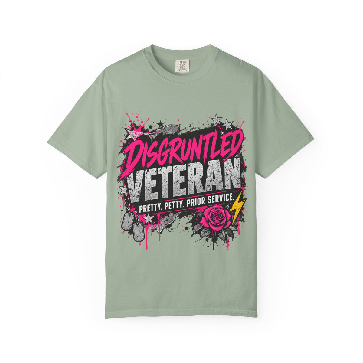 Pretty. Petty. Prior Service. | Disgruntled Veteran Tee